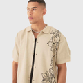 Boxy Jacquard Knit Floral