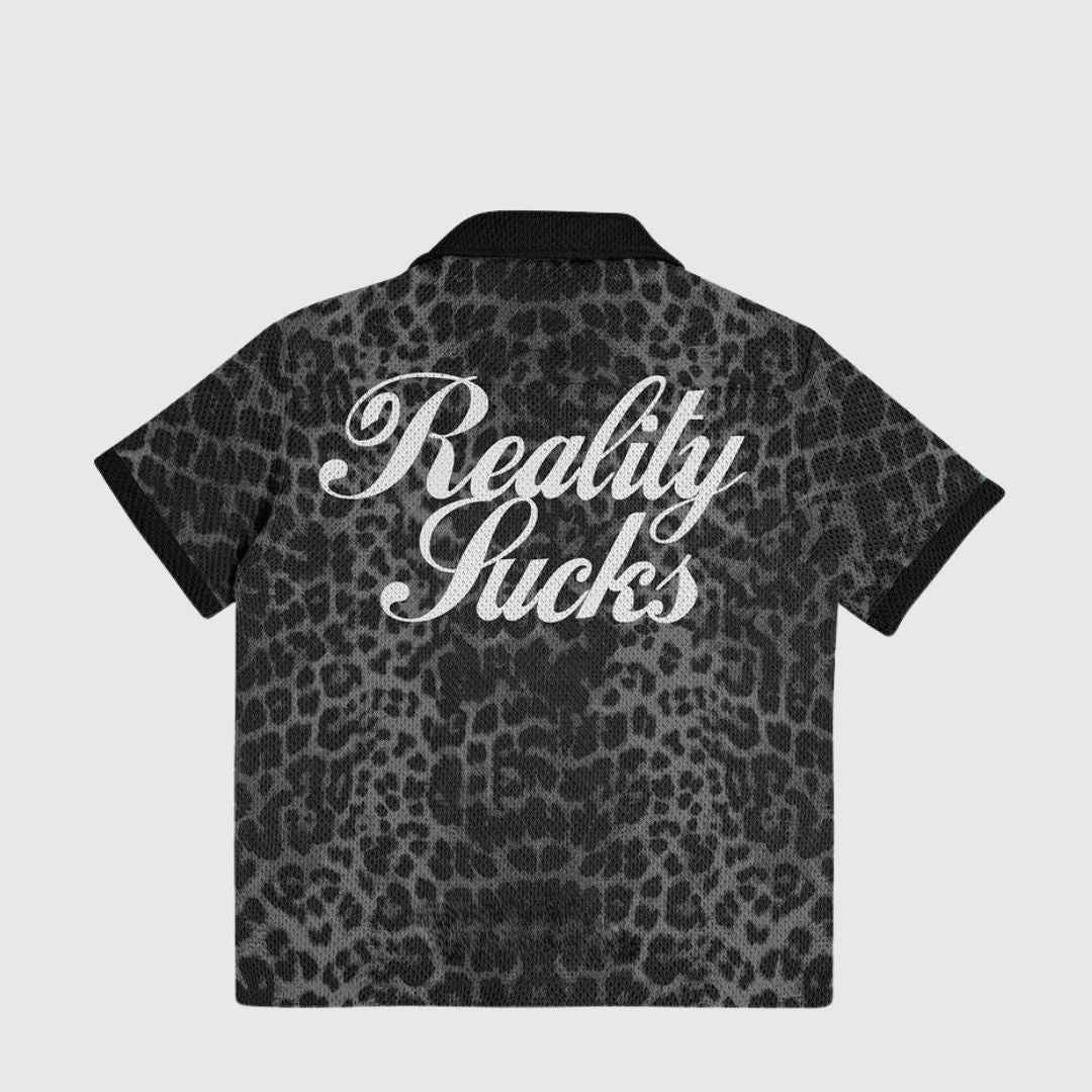 Grey Leopard Print Shirt