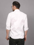 White Embroidered Shirt - Geometric Design 6