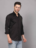 Black Shirt – Circuit Motif Embroidery 5