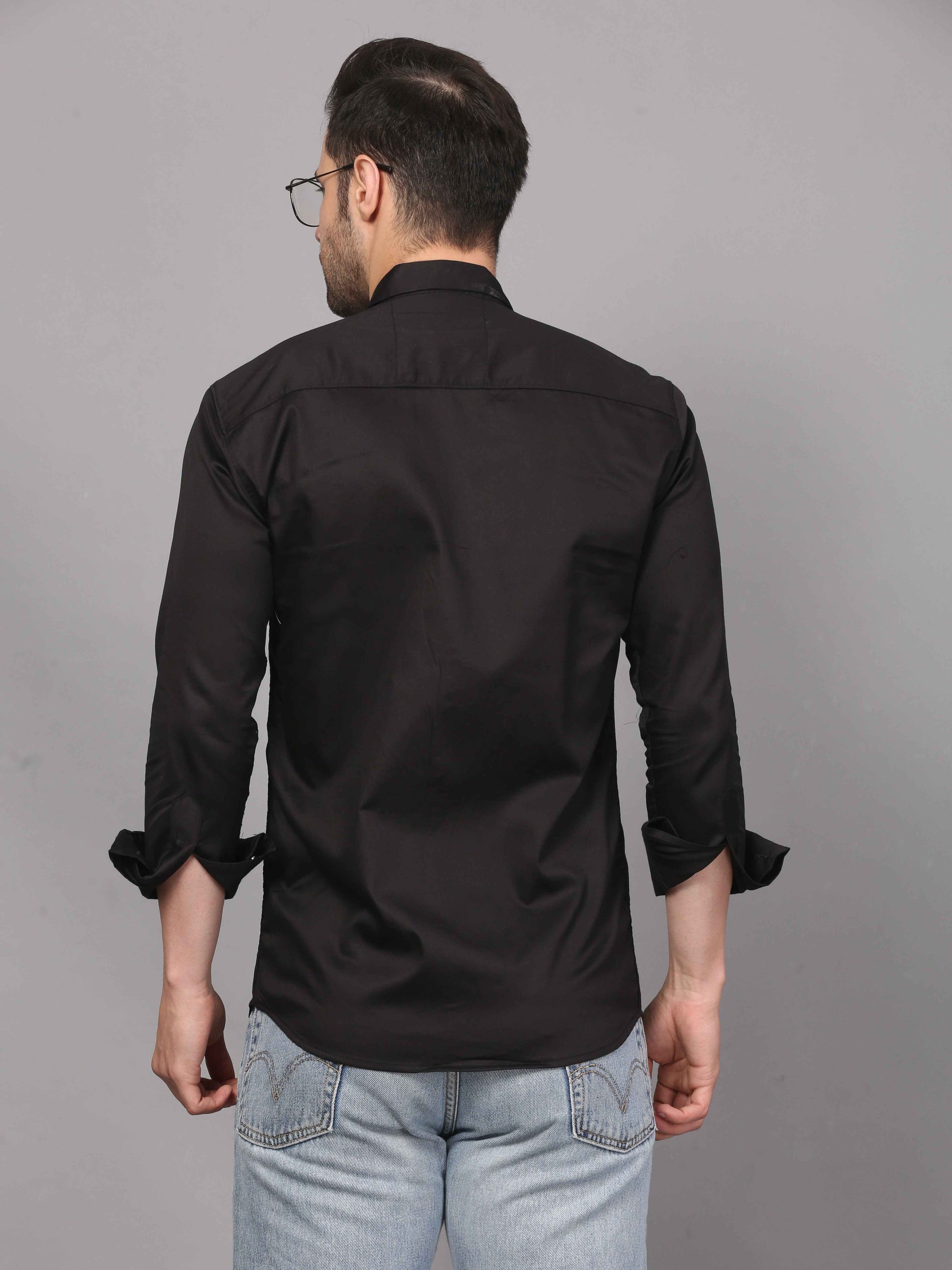 Black Shirt – Circuit Motif Embroidery 7