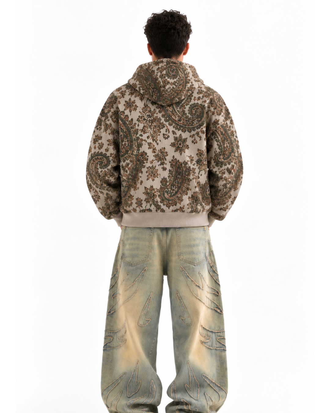 Vintage Oasis Paisley Hoodie