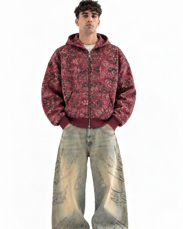 Crimson Bandana Hoodie