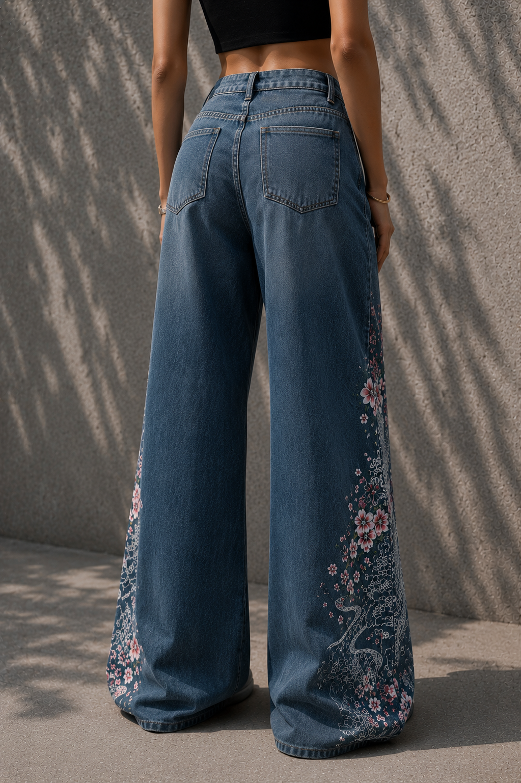 Dark Sakura Jeans